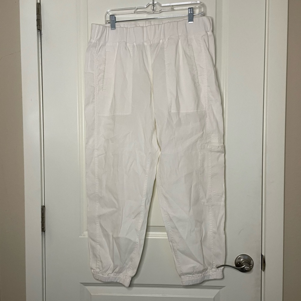 White Eileen fisher cargo pants